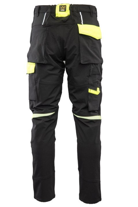 SEVEN KINGS RIVAL SPODNIE SOFTSHELL CZARNY/ŻÓŁTY