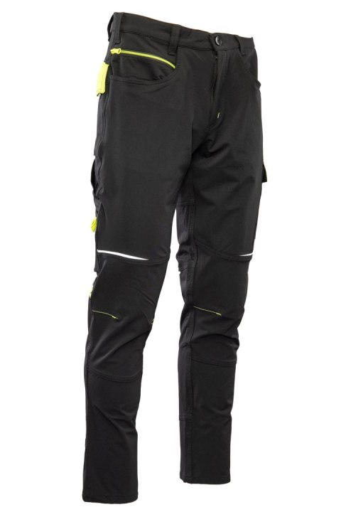 SEVEN KINGS RIVAL SPODNIE SOFTSHELL CZARNY/ŻÓŁTY