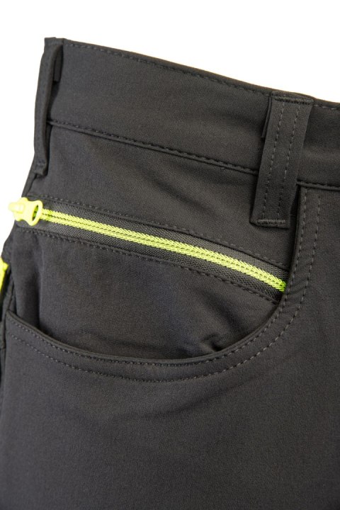 SEVEN KINGS RIVAL SPODNIE SOFTSHELL CZARNY/ŻÓŁTY