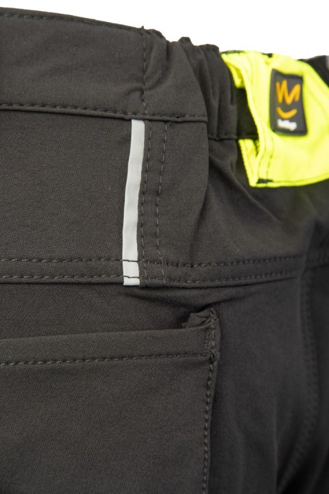 SEVEN KINGS RIVAL SPODNIE SOFTSHELL CZARNY/ŻÓŁTY