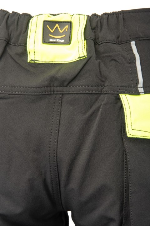 SEVEN KINGS RIVAL SPODNIE SOFTSHELL CZARNY/ŻÓŁTY