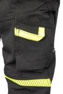 SEVEN KINGS RIVAL SPODNIE SOFTSHELL CZARNY/ŻÓŁTY