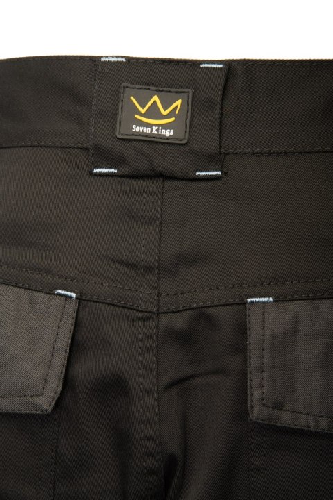 SEVEN KINGS SPODNIE DO PASA DRIVE CZARNE - DAMSKIE