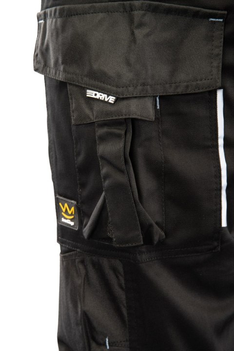 SEVEN KINGS SPODNIE DO PASA DRIVE CZARNE - DAMSKIE
