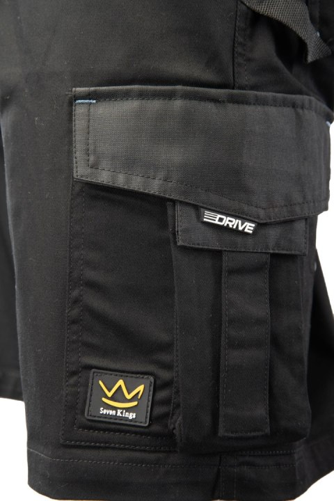 SPODNIE KRÓTKIE SEVEN KINGS DRIVE CZARNE