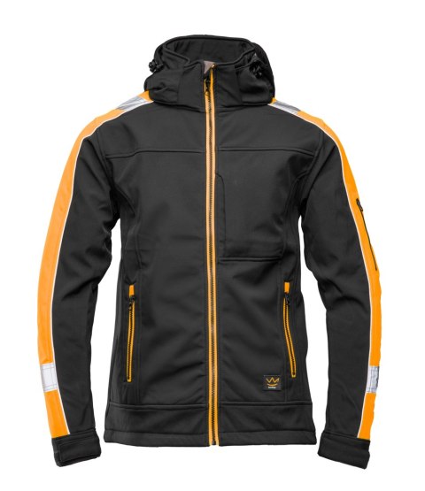 SEVEN KINGS RIVAL SOFTSHELL CZARNY/POMARAŃCZ