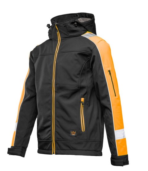 SEVEN KINGS RIVAL SOFTSHELL CZARNY/POMARAŃCZ