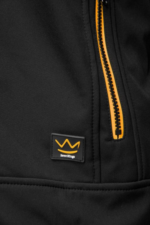 SEVEN KINGS RIVAL SOFTSHELL CZARNY/POMARAŃCZ