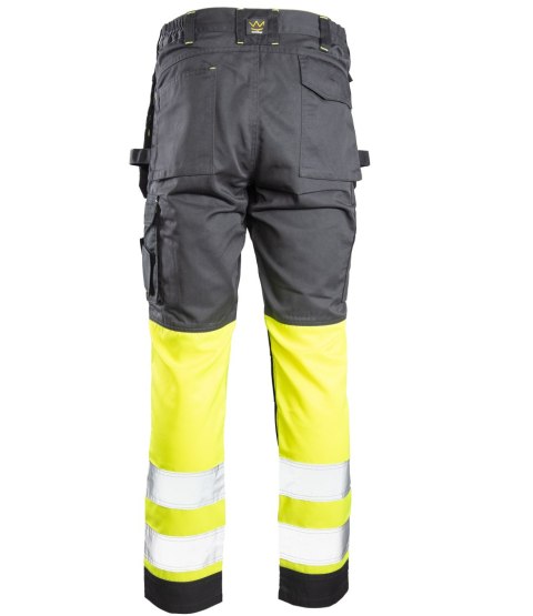 SEVEN KINGS SPODNIE DO PASA FLASH STALOWO/ŻÓŁTY KAT. II SKF01Y