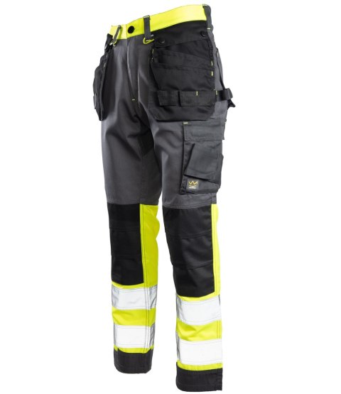 SEVEN KINGS SPODNIE DO PASA FLASH STALOWO/ŻÓŁTY KAT. II SKF01Y