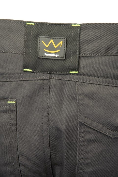 SEVEN KINGS SPODNIE DO PASA FLASH STALOWO/ŻÓŁTY KAT. II SKF01Y