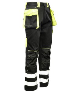 SEVEN KINGS SPODNIE DO PASA SOLAR ODBLASK - Żółty