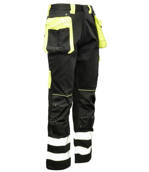 SEVEN KINGS SPODNIE DO PASA SOLAR ODBLASK - Żółty