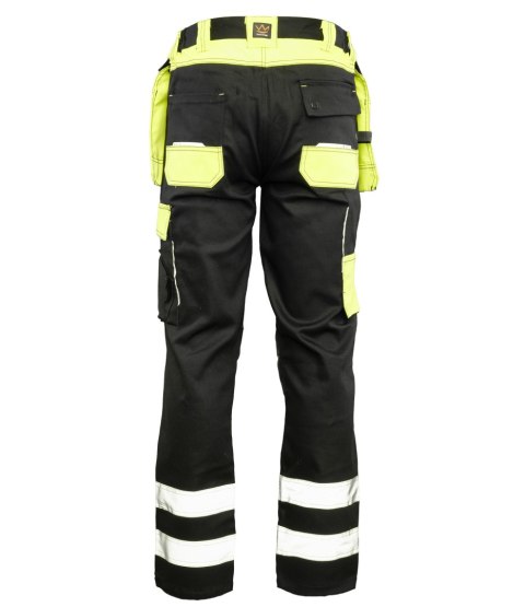 SEVEN KINGS SPODNIE DO PASA SOLAR ODBLASK - Żółty