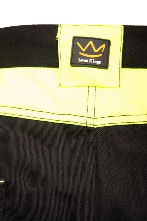 SEVEN KINGS SPODNIE DO PASA SOLAR ODBLASK - Żółty