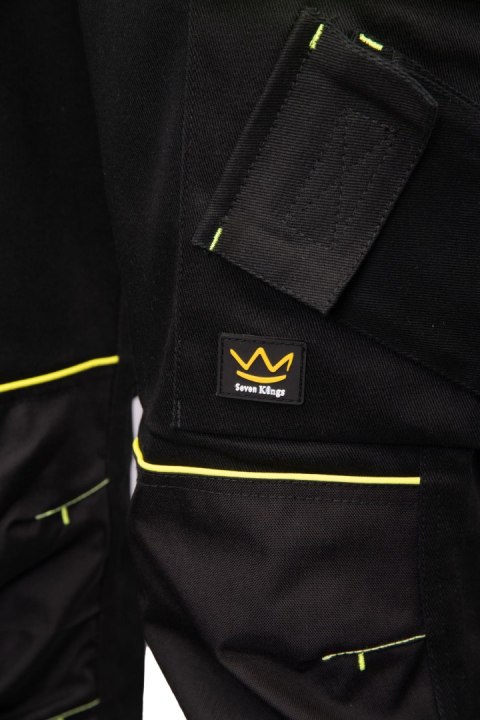 SEVEN KINGS SPODNIE DO PASA SOLAR ODBLASK - Żółty