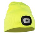 CZAPKA Z DZIANINY LED ŻÓŁĆ - Żółty (_y) uniwersalny