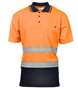 KOSZULKA POLO BRIXTON FLASH 50/50 POMARAŃCZ KAT. II BF012