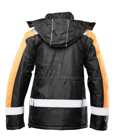 KURTKA SEVEN_KINGS RIVAL CZARNO - POMARAŃCZOWY