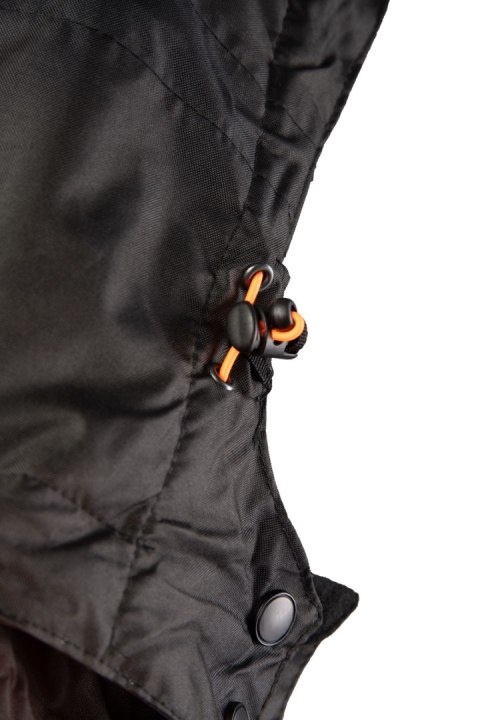 KURTKA SEVEN_KINGS RIVAL CZARNO - POMARAŃCZOWY