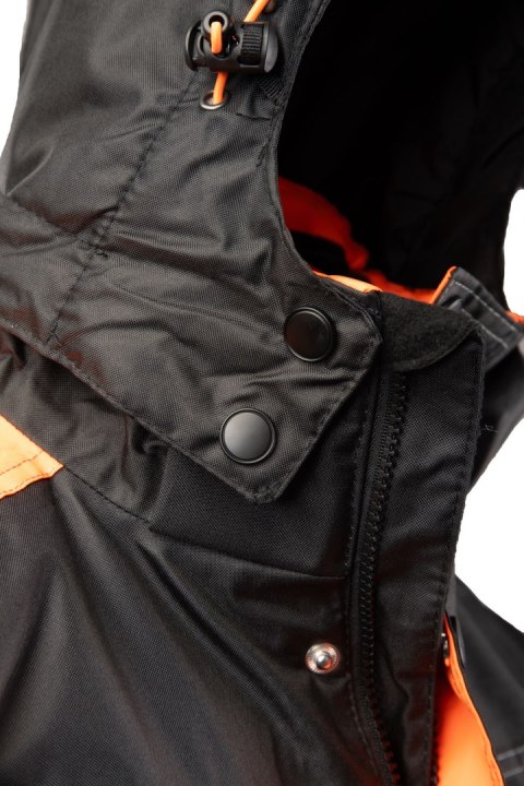 KURTKA SEVEN_KINGS RIVAL CZARNO - POMARAŃCZOWY