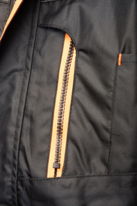 KURTKA SEVEN_KINGS RIVAL CZARNO - POMARAŃCZOWY