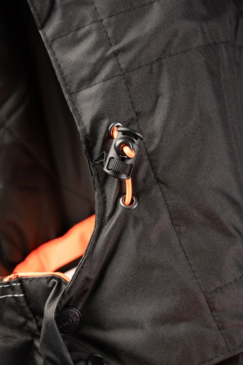 KURTKA SEVEN_KINGS RIVAL CZARNO - POMARAŃCZOWY