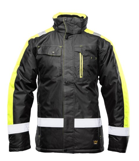 KURTKA SEVEN_KINGS RIVAL CZARNO - ŻÓŁTY