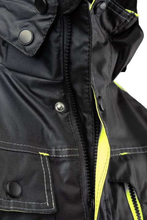 KURTKA SEVEN_KINGS RIVAL CZARNO - ŻÓŁTY