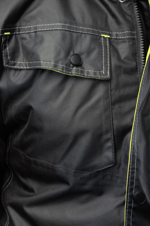 KURTKA SEVEN_KINGS RIVAL CZARNO - ŻÓŁTY