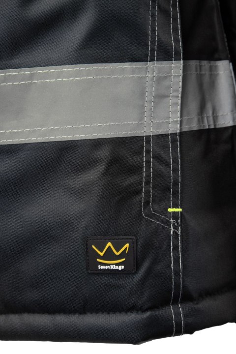 KURTKA SEVEN_KINGS RIVAL CZARNO - ŻÓŁTY
