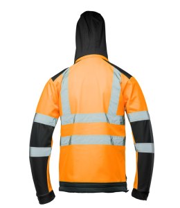 SOFTSHELL BRIXTON FLASH WSTAWKA GRANAT BF005 Z PASAMI ODBLASK. POMARAŃCZ KAT 2 klasa2