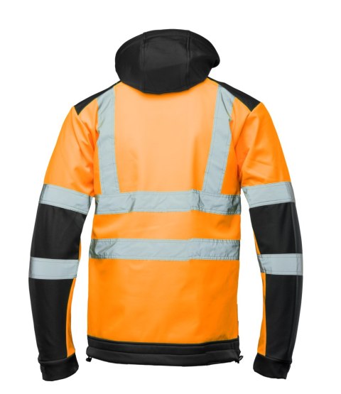 SOFTSHELL BRIXTON FLASH WSTAWKA GRANAT BF005 Z PASAMI ODBLASK. POMARAŃCZ KAT 2 klasa2