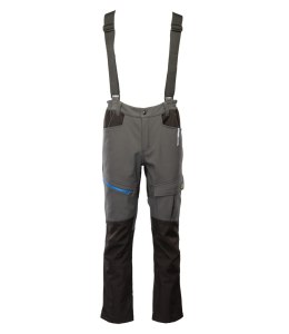 SEVEN_KINGS TOPAZ SPODNIE SOFTSHELL OCIEPLANE STAL/CZARNY