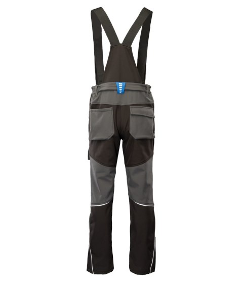 SEVEN_KINGS TOPAZ SPODNIE SOFTSHELL OCIEPLANE STAL/CZARNY