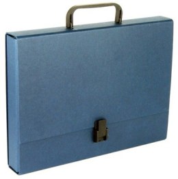 Teczka z rączką LUX 4cm granatowa DELFIN