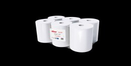 Ręcznik w roli 130/1 (6 rolek) 130m 1warstwa makulatura extra biały CLIVER 5944