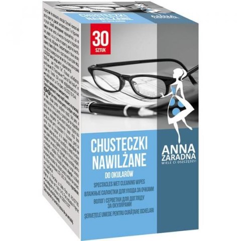 Chusteczki nawilżane do okularów 30 szt. ANNA ZARADNA PS-0507