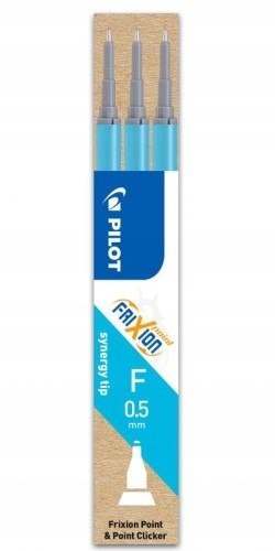 Wkład FRIXION POINT 0.5 lazurowy, jasnoniebieski BLS-FRPS-LB-S9 PILOT opakowanie 3szt. .