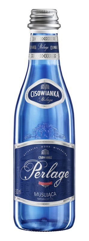 Woda CISOWIANKA 0.3l Perlage gazowana szkło karton 24 szt