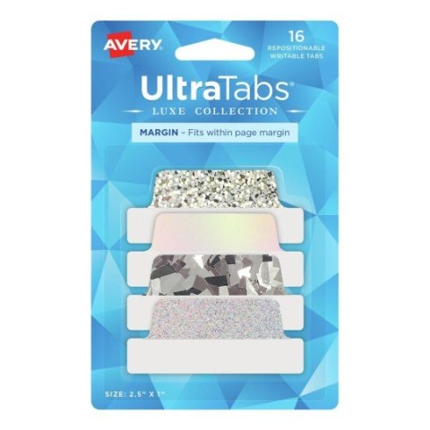 Zakładki indeksujące 63,5 x 25,4 mm brokatowe AVERY 74179