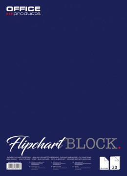 Blok do flipchartów OFFICE PRODUCTS, kratka, 58,5x81cm, 20 kart., biały