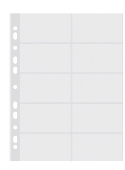 Koszulki na wizytówki DONAU, PP, A4, krystal, 60mikr.