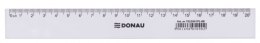 Linijka DONAU, 20cm, transparentna