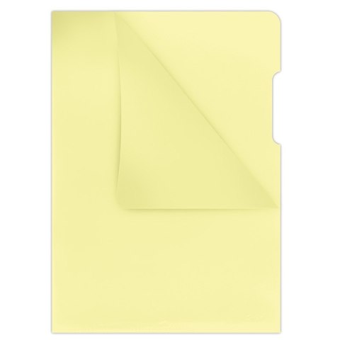 Obwoluta DONAU typu L, PP, A4, krystal, 180mikr., żółta