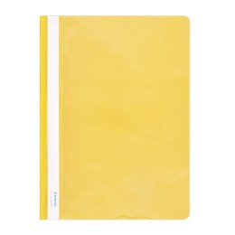 Skoroszyt DONAU, PVC, A4, twardy, 150/160mikr., żółty