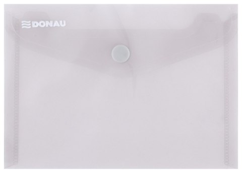 Teczka kopertowa DONAU zatrzask, PP, A6, 180mikr., dymna