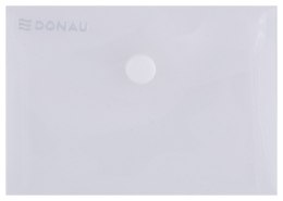 Teczka kopertowa DONAU zatrzask, PP, A7, 180mikr., transparentna