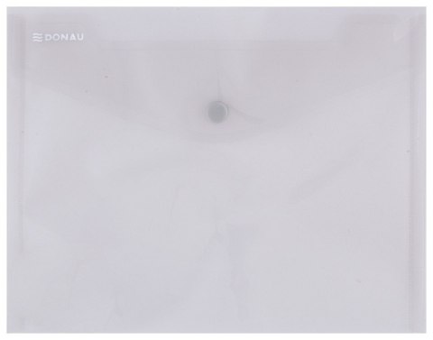 Teczka kopertowa DONAU zatrzask, PP, C5, 180mikr., dymna