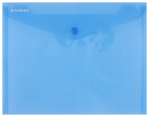 Teczka kopertowa DONAU zatrzask, PP, C5, 180mikr., niebieska